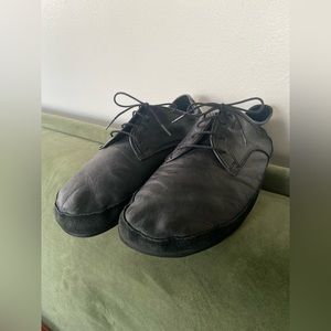 Tadeevo Derby Black Leather Minimalist Barefoot Shoes